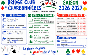 CALENDRIER RENTREE BRIDGE 2026/2027