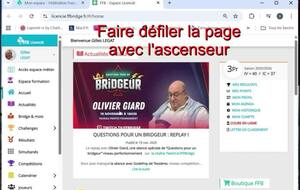 Inscription un tournoi via le site de la FFB