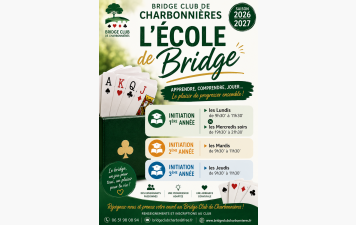 Saison 2026-2027 horaires cours d'initiation