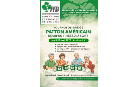 Tournoi du 30 avril 2026 (inscription sur le site de la FFB)